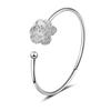 Pulseira de Flores Feminina estilo coreano Mori Sweet Cherry Blossom Pulseira Aberta Pulseira
