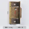 Nova decoração de casa estilo chinês 55*25mm dobradiça de ferro bronze antigo acessórios de ferragem embalagem de mala dobradiça pequena