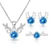 Más vendidos en transmisiones en vivo japonesas y coreanas: Conjunto de anillos, collares y pendientes de piedras preciosas de colores "Siempre Contigo" de Eight Hearts Eight Arrows disponible