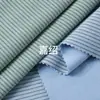 Tecido listrado de grafeno 260g, tecido térmico listrado bicolor de seda de amoreira, material de tricô para camada base quente de outono e inverno