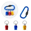 Juego de 6 Piezas de Funda Conector de Mosquetón Colorida, Varilla de Extensión Dorada de Tres Ranuras, Punta de 1/4", Llavero de Cambio Rápido