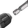 Manguito de aire para taladro eléctrico manual, vaso hexagonal de 8 mm, vaso de llave eléctrica alargado con cabeza de destornillador autorroscante profundizada
