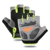 Guantes deportivos de medio dedo para hombres y mujeres, para ciclismo al aire libre, fitness, transpirables, absorción de impactos, antideslizantes, para montañismo al aire libre, guantes de medio dedo