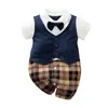 Ropa de bebé verano ropa de bebé clase a recién nacido un año caballero mameluco de manga corta enterizo ropa para niños