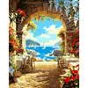 Pintura a óleo digital DIY ilustração de coquetel pintura decorativa estilo ins coloração pintada à mão arte de parede para sala de estar e quarto