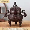 Quemador de Incienso Antiguo de León y Dragón con Orejas de Animal, Quemador de Incienso Verde para Decoración de Oficina o Puesto, Quemador de Incienso de Cobre