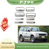Adequado para Toyota Fj90 Modelo Antigo 3400 Maçaneta da Tigela da Porta Peças Decorativas Galvanizadas Kit Cromado