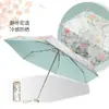 50% de descuento Sombrilla Compacta Portátil Mini de Doble Uso con Recubrimiento Colorido Estampado para Días Soleados y Lluviosos, Venta al por Mayor por Fabricante y Personalización Disponibles
