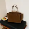 Bolsa de Ombro Transfronteiriça para Mulheres, Grande Capacidade, Bolsa Tote Retro para o Dia a Dia, Design Estiloso e Único, Bolsa de Braço da Moda