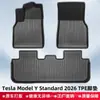 Adequado para Tesla Model Y Standard2026 Tapetes de Piso e Tapetes de Porta-Malas de Material 3D para Todas as Condições Climáticas Tpe