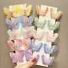 Flequillo Pequeño con Pinza Mariposa Niños Linda Niña Accesorio para el Cabello Niña Accesorio para el Cabello Estilo Hada Colorido Pinza Lateral para Niñas