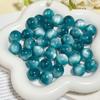 Cuentas Redondas de Resina Imitación Ojo de Gato de 16 mm DIY Joyería Hecha a Mano Cuentas Sueltas Fabricante Venta al por Mayor Cuentas para Manualidades Fluorescentes