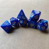 Conjunto de Sete Peças de Dados Digitais de Vários Lados Grupo de Corrida com Caracteres Dourados Conjunto de Jogo de Vários Lados Crivo de Jogo de Tabuleiro Comércio Exterior Transfronteiriço