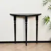 Mesa consola de madera maciza francesa, Pasillo de entrada, Mesa de exhibición semicircular, Mesa estrecha para pared de sala de estar, Mesa de entrada, Aparador de entrada