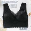 Sutiã de beleza sem costura com costura de renda plus size, costas bonitas, fino, sexy, em forma de U, respirável, com cobertura no peito, push-up, sem aro