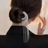 Acessórios de Cabelo Hanfu Estilo Antigo, Grampos de Cabelo Versáteis de Liga Metálica com Franjas Retrô, Enfeites para Coques, Grampos de Cabelo Estilo Chinês Novo para Atacado