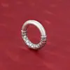 Prata Pura 999 Padrão Nuvem Círculo de Prata Fivela da Paz Contas Espaçadoras de Prata Dura 3D Pulseira de Corda Trançada DIY Colar Acessórios da Moda Nacional