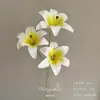 Flores Artificiais Brancas para Decoração de Casamento, Flores de Seda, Ornamentos de Flores Artificiais, Arte Floral Seca, Materiais de Rosa, Arranjo de Flores para Corredor, Arranjo de Parede e Chão