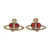 Pendientes de Aleación de Cobre para Mujer con Estilo Retro Francés, Diseño de Nicho, Temperamento Elegante de Gama Alta, Transmisión en Vivo Transfronteriza de Segunda Mano