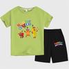 Blocos de construção digitais numberblocks roupas camiseta de manga curta conjunto infantil de tops e calças desenho animado estampado ins moda