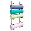 Estante para guardar colchonetas de yoga estante organizador para el hogar estante de almacenamiento equipo de fitness para colgar en la pared de piso estante multicapa
