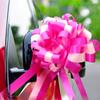 Decoración del equipo del coche de la boda, tira de la flor, pegatina con palabra feliz, diseño de la boda, pegatina electrostática, rejillas de ventana, sala de bodas, coche principal de la boda, pegatina para el coche