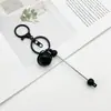 Nuevo llavero de campana de metal, llavero creativo de cuentas de colores caramelo para bricolaje, accesorio para mochila y equipaje, pequeño colgante