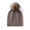 Venta al por mayor de fábrica Bufanda de cachemira transfronteriza Otoño e Invierno Nuevo Color Sólido Engrosada Gorro con Pompón Estilo Coreano Moda Cálida Protección para los Oídos Gorro para la Cabeza