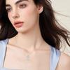 Collar de los Doce Signos del Zodiaco Europeo y Americano para Mujer Plata de Ley S925 Colgante de Aries Cadena para Clavícula Venta al por Mayor Directa de Comercio Exterior