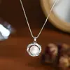 Cadena Elegante para Clavícula con Baño de Oro Real y Circonita para Mujer, Diseño de Nicho, Collar Vintage Francés Barroco de Perlas de Agua Dulce
