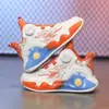 Zapatos deportivos para niños primavera y otoño nuevos de malla transpirable para niños zapatos de baloncesto de combate real resistentes al desgaste amortiguadores zapatos para correr para estudiantes