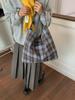 Bolso de Hombro Nuevo, Gran Capacidad, Estilo Perezoso Bolso para el Trabajo para Mujer, Bolso Tote para Clase de Estudiantes, Bolso Cubo Versátil de Cuadros