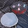 Molde de resina espejo para hornear DIY nube gota de cristal forma de onda irregular posavasos mesa molde silicona