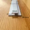Viga Doble T de Aleación de Aluminio Material de Aluminio Ancho Interior 10121618mm Vidrio Tablero de Madera Empalme Ranura de Tarjeta en Forma de U de Doble Cara