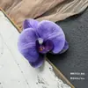 Cabeça de flor Phalaenopsis flor artificial parede de flores acessórios material de flor DIY feito à mão decoração de casamento pétalas de flor grampo de cabelo material para adorno de cabeça