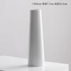 Jarrón decorativo de cerámica nórdico simple blanco Shumen, tulipán, para sala de estar, escritorio, entrada, adornos florales.