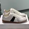 Nuevas Zapatillas de Entrenamiento Margiela 2025, Tendencia Piel de Vaca Retro Cuero Genuino Suave Nicho Forrest Gump Zapatillas de Entrenamiento MM*6 para Hombres