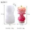 Molde de Silicone 3D para Vaso com Rosa em Relevo, Guirlanda, Busto de Deusa, Decoração para Velas Aromáticas, Gesso, Lembrancinhas de Casamento
