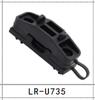 Espaçamento entre Furos 14-15mm Plástico Placa de Crimpage Curva Nylon Fivela de Crimpage de Uma Palavra Protege Plástico Linha de Fixação de Fio Cartão