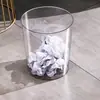 Lixeira para Sala de Estar, Uso Doméstico, Luxo Leve, Transparente, para Banheiro, Vaso Sanitário, Cozinha, Mesa, Escritório, Porta-Lixo, Cesto de Armazenamento para Quarto