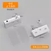 Bisagras superior e inferior de vidrio de acero inoxidable Clip de vidrio sin marco para exhibición de gabinete sin apertura Bisagra de puerta con resorte automático Eje