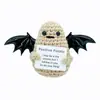 Venta Caliente Transfronteriza Lana Tejida a Crochet Fiesta de Halloween Regalo Sosteniendo Tarjeta Fantasma Decoración de Halloween Colgante de Halloween