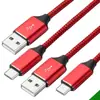 Cabo USB tipo-C 3A é adequado para linha de carregamento rápido Huawei 1m cabo de carregamento trançado tipo-C USB cabo de dados USB