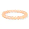 Pulsera Circular Individual de Aguamarina Natural al por Mayor del Fabricante con Hilo de Acrílico Rosa Joyería Regalo Joyería