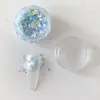 Novas unhas de lantejoulas estilo coreano unhas flash pop sereia lantejoulas hexagonais mola de cebola verão conjunto decorações de unhas