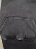 Venda direta de fábrica transfronteiriça estilo americano gola velha desbotada com zíper suéter solto retrô masculino e feminino plus size pode ser figura quente