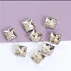 Cristal Diamante de Vidro em Formato Quadrado Garra Costurada à Mão Diamante Vestido de Noiva Sapato Bolsa Costurada à Mão DIY Acessórios de Enfeite de Cabeça