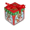 Caja de Regalo de Navidad Caja de Embalaje Personalizada para Manzana de Nochebuena Caja de Cartón con Ventana Caja de Regalo de Cartón Caja de Embalaje Personalizada de Gama Alta para Postres