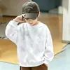 Sudaderas de manga larga con cuello redondo tipo dopamina para niños y niñas, uniformes escolares, camisetas promocionales con logotipos impresos, tops casuales holgados para niños al por mayor