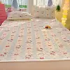 Funda de colchón acolchada de terciopelo de leche de invierno para dibujos animados para dormitorio, uso doméstico, tatami, colchón delgado acolchado, dormitorio, sábana con forro polar